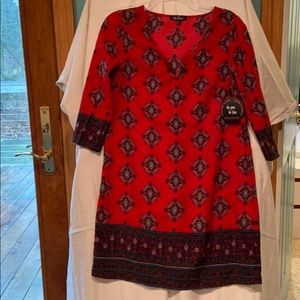 Tunic patterned dress